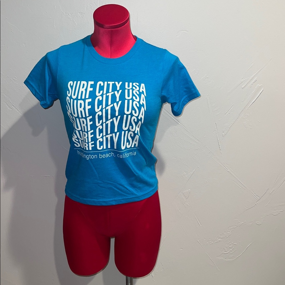 LAST CHANCE Next Level Apparel blue Surf City USA ShortSleeve Tee!